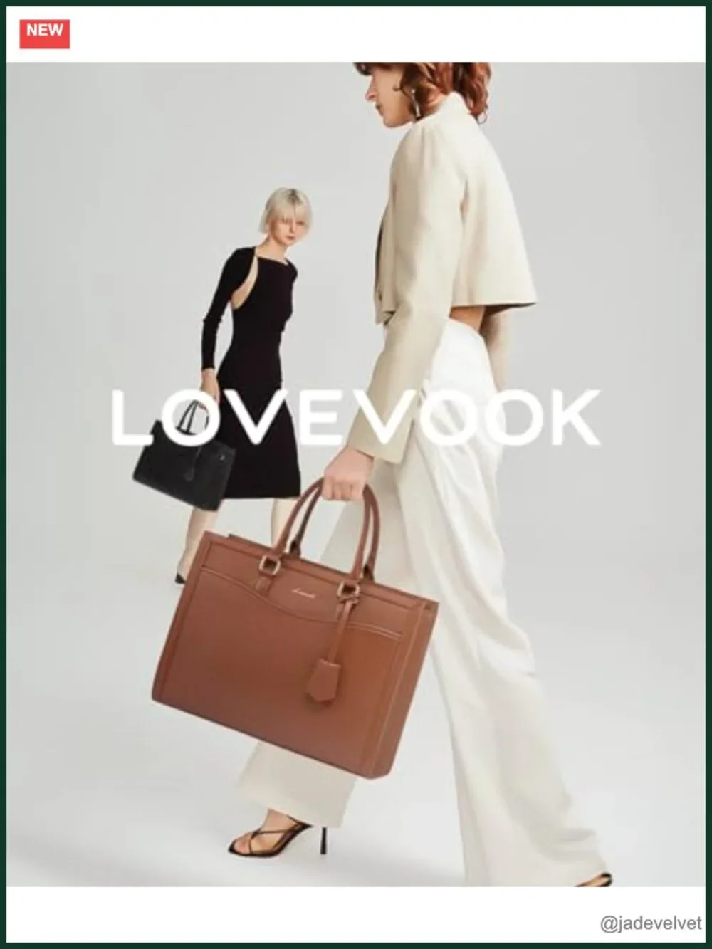 PU Leather Laptop Tote Bag for Women, Work Briefcase, Teacher Bag, 15.6
